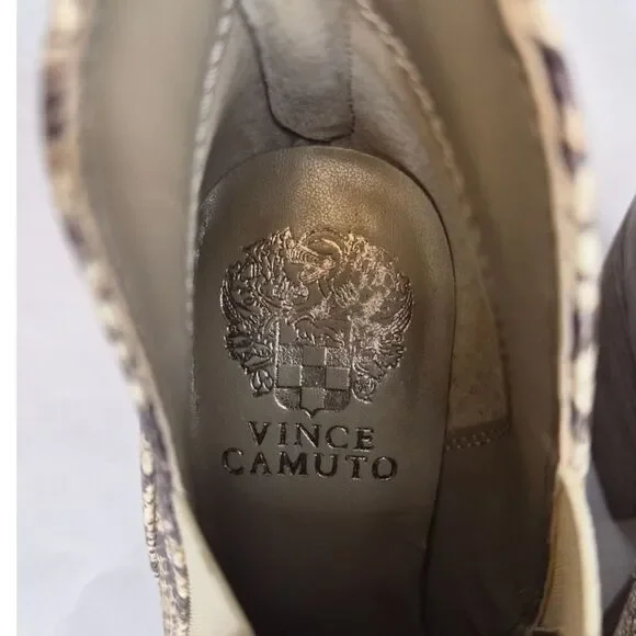 Vince Camuto Snakeskin Gradina Ankle Boots Womens 5M Western Pointed Toe - Picture 3 of 8